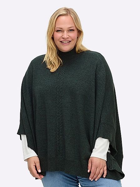 Sheego Strickponcho Strickponcho . Länge ca. 70 cm günstig online kaufen