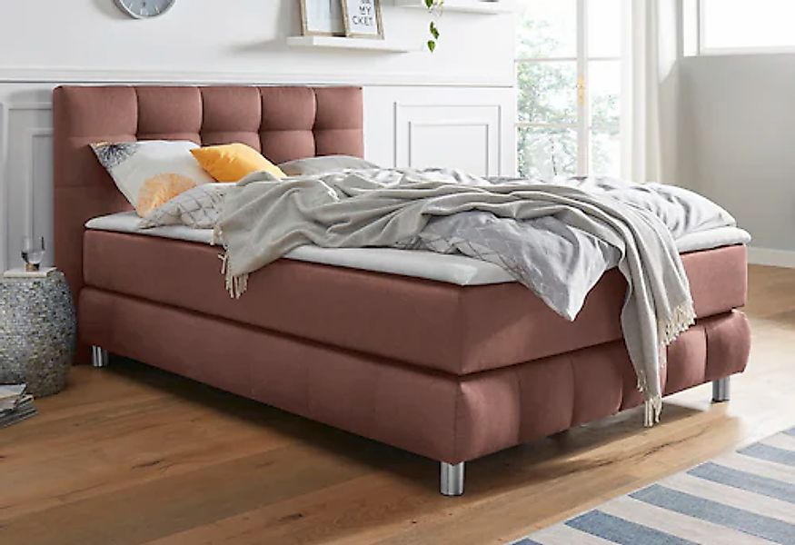 Home affaire Boxspringbett »Salo« incl. Topper, 6 Breiten, 2 Härtegrade, TF günstig online kaufen