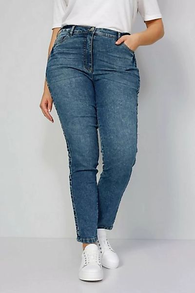MIAMODA 5-Pocket-Jeans Jeans Slim Fit bestickter Seitenstreifen 5-Pocket günstig online kaufen