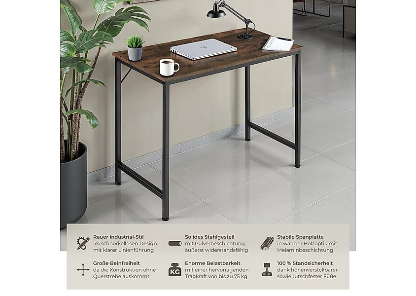 tectake Schreibtisch Jenkins (1-St., 1 tlg), Geradliniger Schreibtisch im m günstig online kaufen