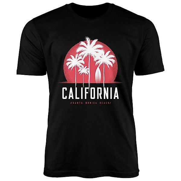 Neverless Print-Shirt Herren T-Shirt California Palmen günstig online kaufen