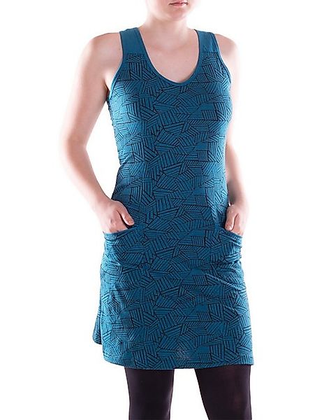Vishes Sommerkleid Damen Kleid Baumwolle Geometrisch A-Linie mittlere Taill günstig online kaufen