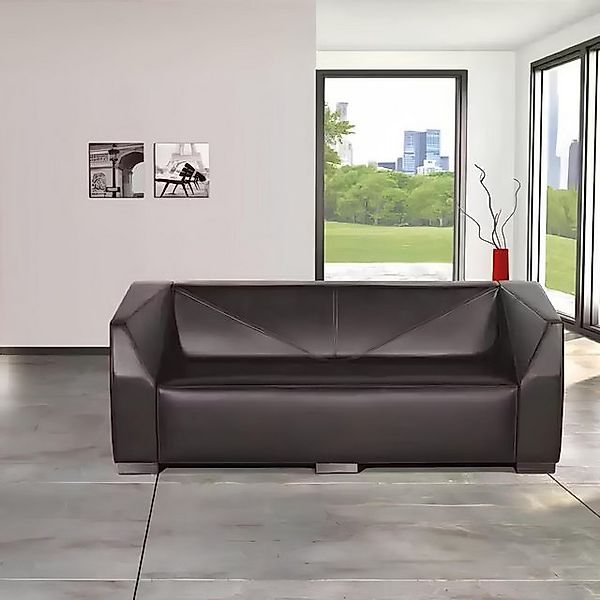 Xlmoebel Sofa Designer Sofa aus hochwertigem schwarzen Material für drei Pe günstig online kaufen