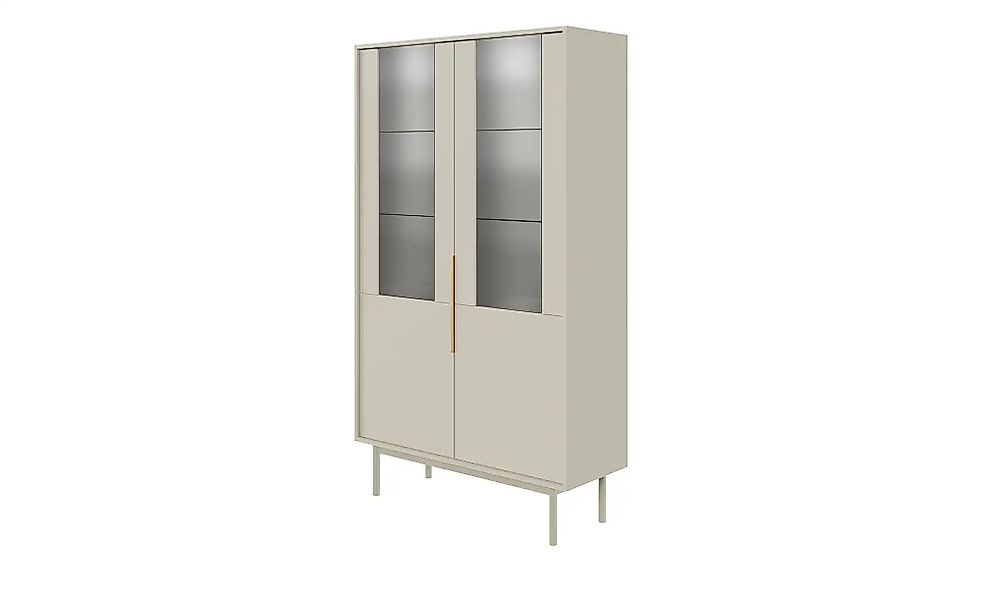 Vitrine  Vinchio ¦ beige ¦ Maße (cm): B: 104 H: 179,5 T: 39.0 Schränke > Vi günstig online kaufen