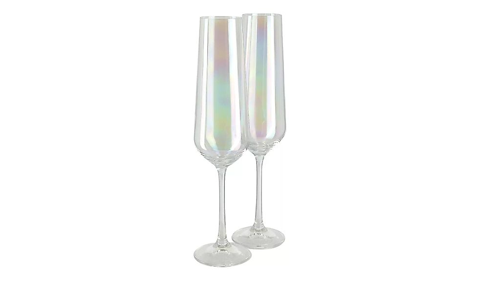 Sektkelch, 2er-Set  Las Vegas - mehrfarbig - Kristallglas - 25 cm - Gläser günstig online kaufen