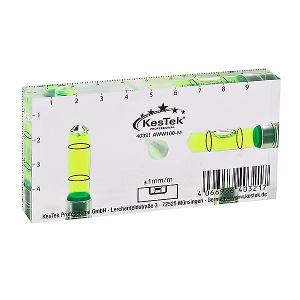 KesTek Wasserwaage Acrylglas Wasserwaage AWW100-M, (1 günstig online kaufen