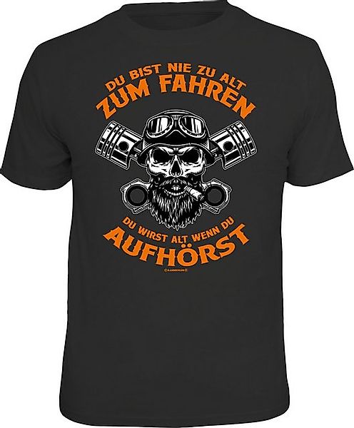 RAHMENLOS® T-Shirt für Motorrad Freunde: Du günstig online kaufen