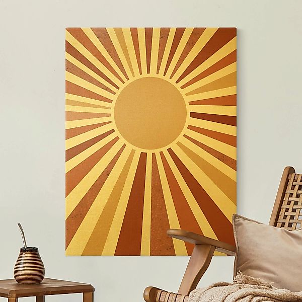 Leinwandbild Goldener Sonnenschein günstig online kaufen