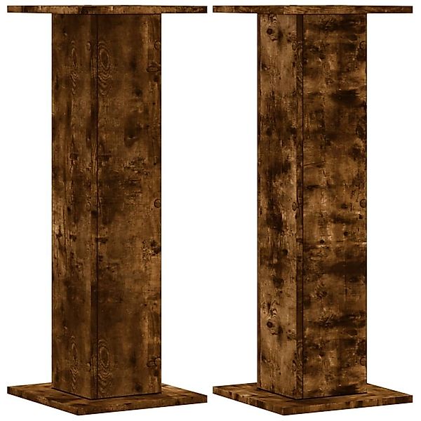vidaXL Blumenständer Pflanzenständer 2 Stk. Räuchereiche günstig online kaufen