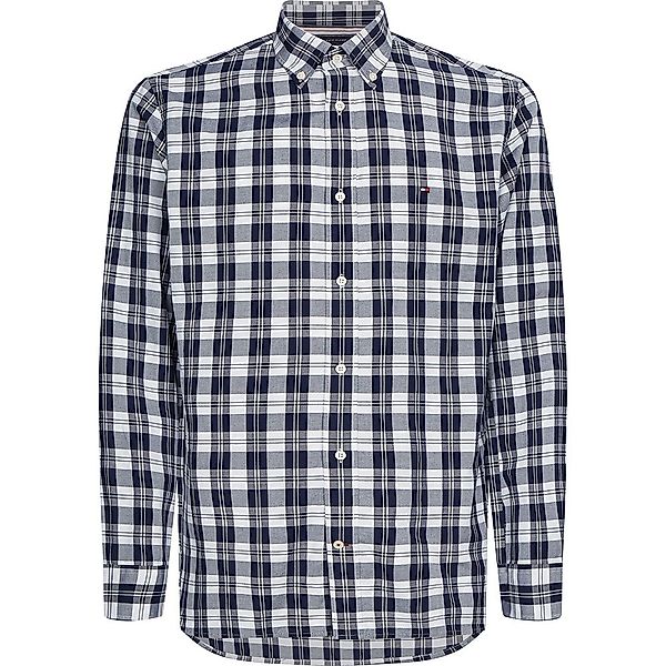 Tommy Hilfiger Textured Check Rf Shirt L Yale Navy / White günstig online kaufen