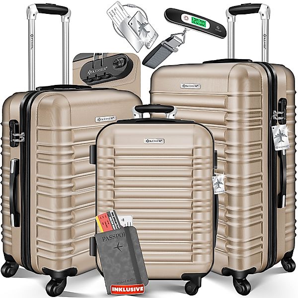 KESSER Kofferset, 4 Rollen, (3 tlg), günstig online kaufen