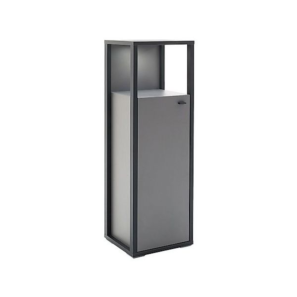 expendio Vitrine Larus 6 Royal Grey Melamin / anthrazit Dekor 40x121x37 cm günstig online kaufen