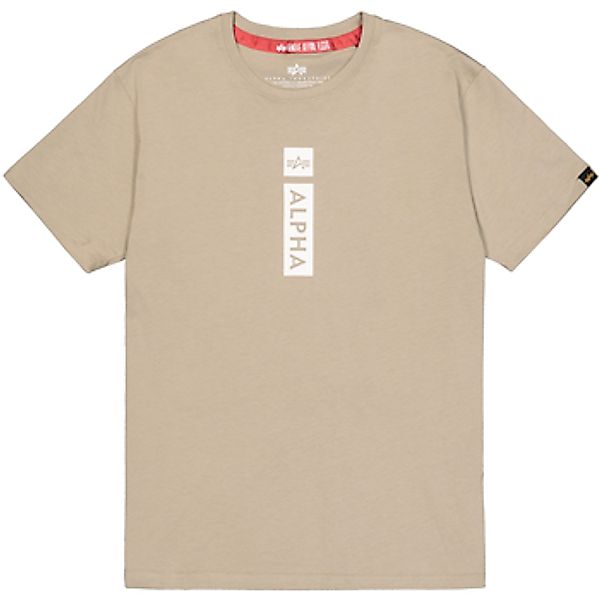 Alpha Industries  T-Shirts & Poloshirts Alpha Puff Print T - vintage sand günstig online kaufen