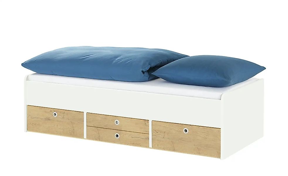 Schubkastenbett  Grow Up ¦ weiß ¦ Maße (cm): B: 97 H: 54,5 Betten > Bettges günstig online kaufen
