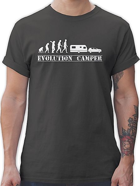 Shirtracer T-Shirt Evolution Wohnwagen weiß Evolution günstig online kaufen