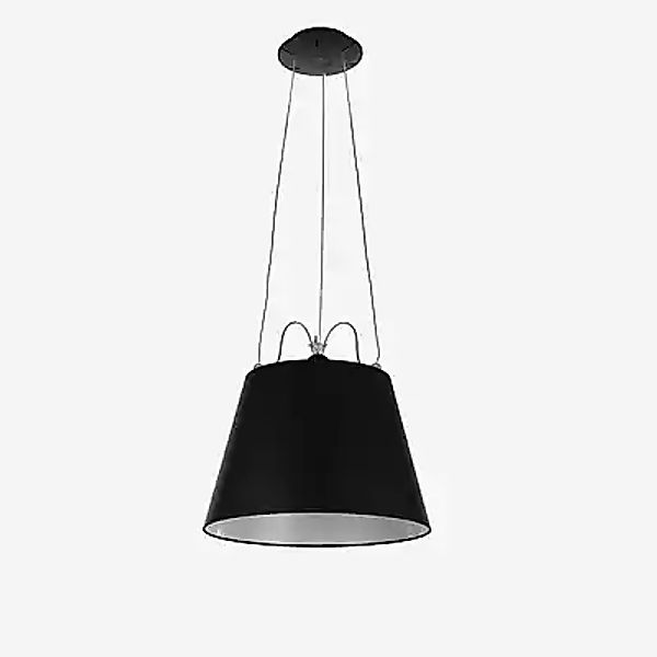 Artemide Tolomeo Mega Sospensione, gestell schwarz/schirm schwarz - ø32 cm günstig online kaufen