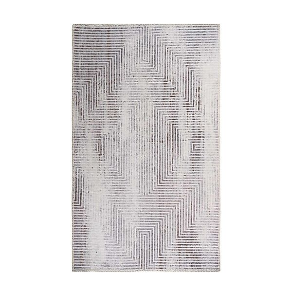 MeGusta Flachflor Teppich EthnoDesign Grau Minimalistisches Design 200 x 29 günstig online kaufen