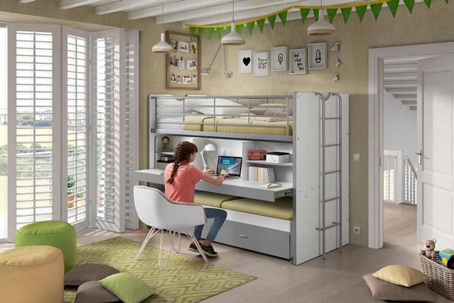 Vipack Hochbett »Bonny, mit 3 Schlafgelegenheiten, super praktisch im Kinde günstig online kaufen