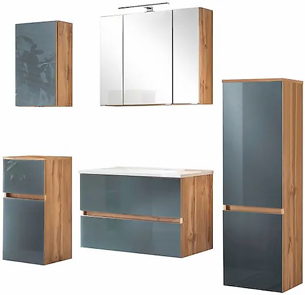 welltime Badezimmer-Set »Horki«, (Set, 5 St.), bestehend aus Waschtisch-Set günstig online kaufen