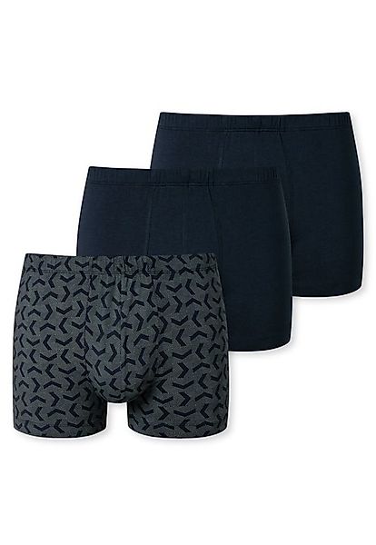 Schiesser Boxershorts Unterwäsche 95/5 Organic Cotton dunkelblau gemustert günstig online kaufen