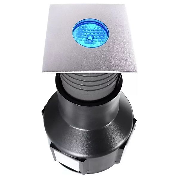 LED Bodeneinbauleuchte Easy Square II RGB in Silber und Transparent x3,5W I günstig online kaufen