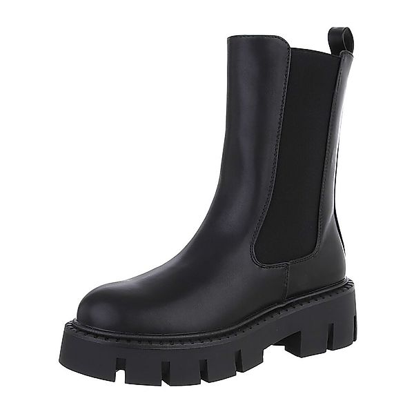 Ital-Design Damen Chelsea Freizeit Plateaustiefelette (87284047) günstig online kaufen