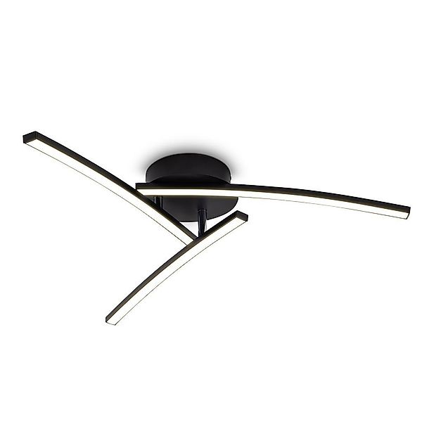 B.K.Licht Deckenleuchte LED Deckenlampe 15W Schwarz günstig online kaufen