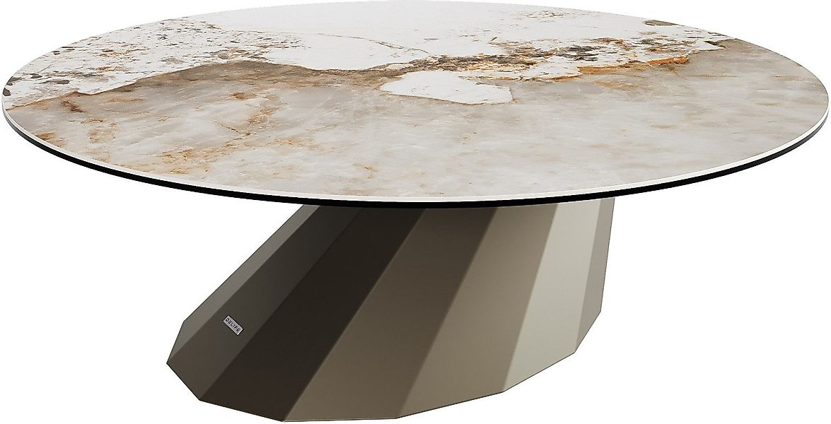 DELIFE Couchtisch Edge, Rund 100x100 cm günstig online kaufen