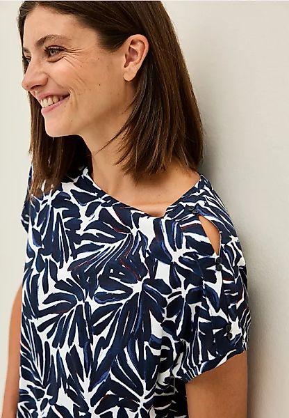 Print-Shirt mit Knopfdetail günstig online kaufen