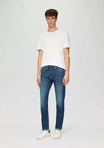 s.Oliver Stoffhose Jeans Nelio / Slim Fit / Mid Rise / Slim Leg Blende günstig online kaufen