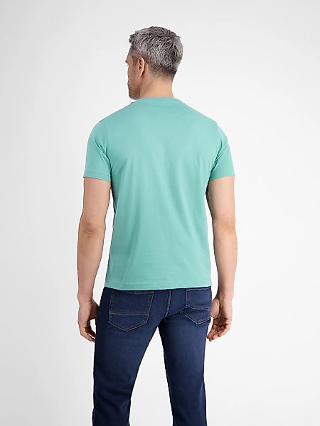 LERROS T-Shirt "Basic T-Shirt mit Logostitck, unifarben" Herren T-Shirt, oh günstig online kaufen