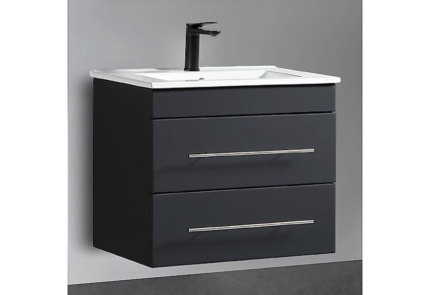 Alpenberger Badmöbel-Set Waschbecken mit Unterschrank - Waschbeckenuntersch günstig online kaufen