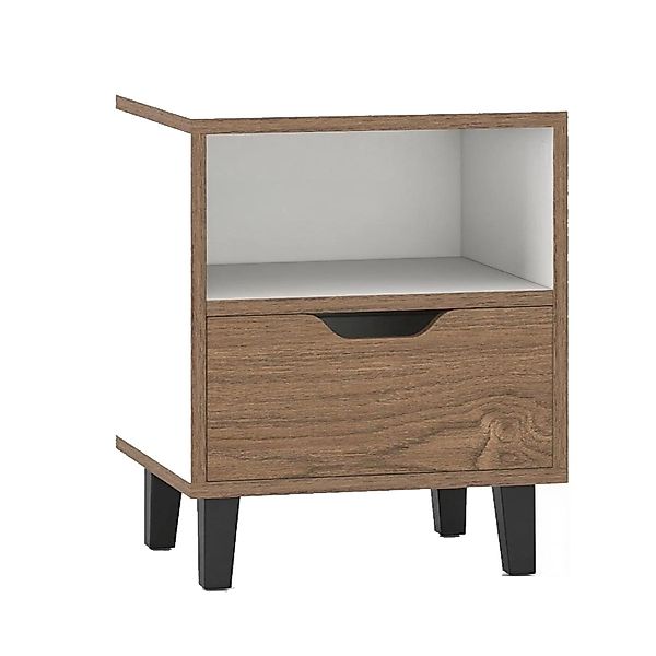 Costway Nachttisch mit Offenem Fach und Schublade 37x33x44cm günstig online kaufen