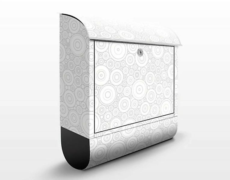 Briefkasten Muster & Textur Musterdesign mit Kreisen Hell günstig online kaufen