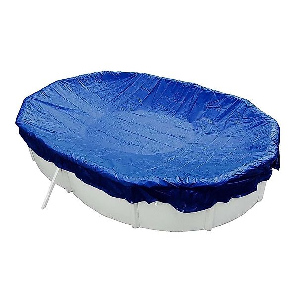 Evolution Abdeckplane Oval 800x400cm Blau mit Übermaß Sommer Winter Pool Sc günstig online kaufen