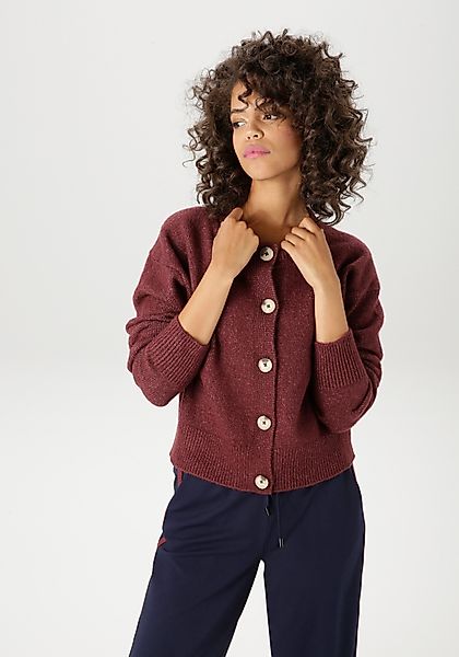Aniston CASUAL Strickjacke aus effektvollem Melange-Garn günstig online kaufen