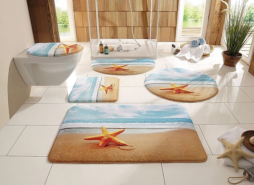 my home Badematte Seestern, Höhe 14 mm, Memory Schaum, rutschhemmend beschi günstig online kaufen