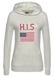 H.I.S Kapuzensweatshirt mit Logodruck und Kängurutasche, günstig online kaufen