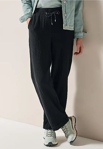 CECIL Wide Leg Musselin Hose günstig online kaufen