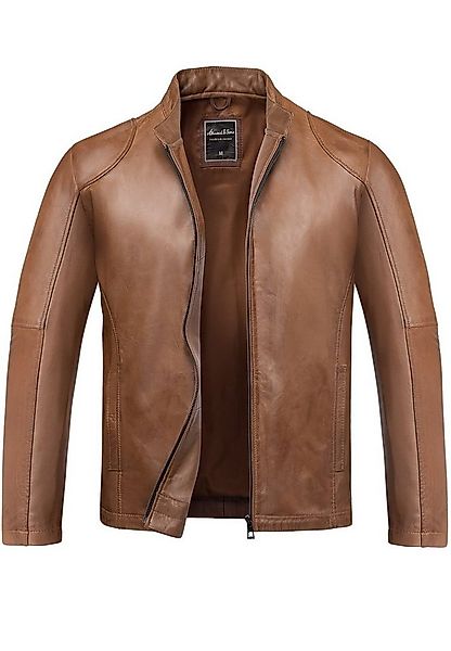 Amaci&Sons Lederjacke OKEMOS Lederjacke Echtleder Herren Biker Zipper Jacke günstig online kaufen