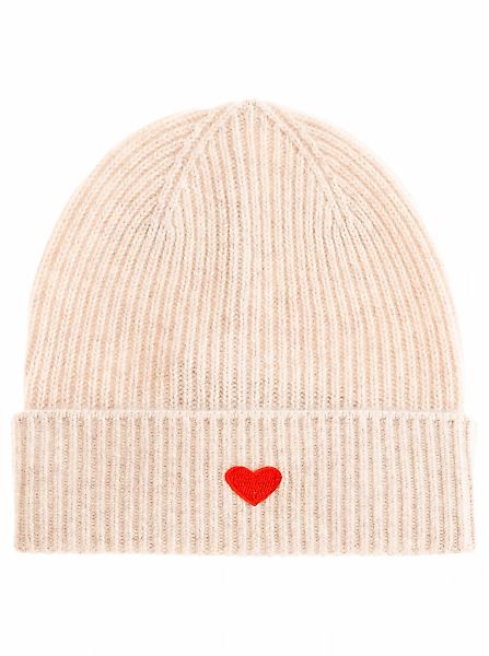 Zwillingsherz Beanie "Beanie with Heart-Patch", Rippstrick, mit breitem Ums günstig online kaufen