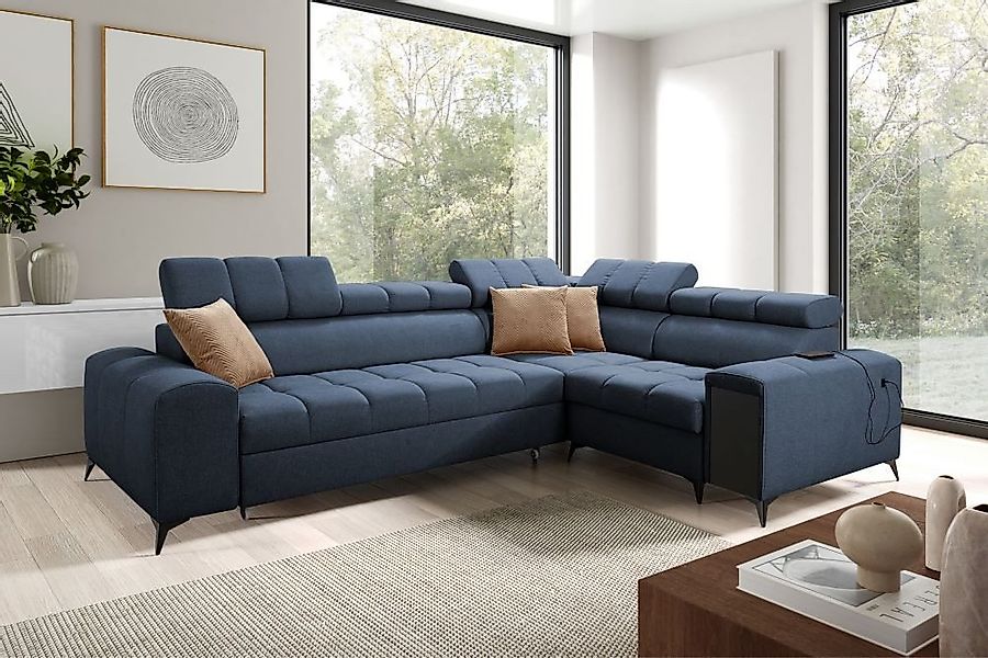 Kaiser Möbel Ecksofa Elegantes Ecksofa mit modischer Steppung,GRECO II Avra günstig online kaufen