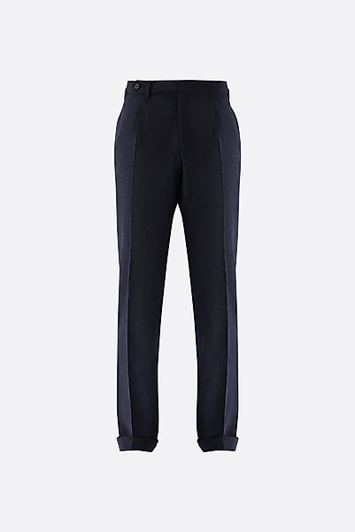 Hose aus Wolle mit Bundfalte günstig online kaufen