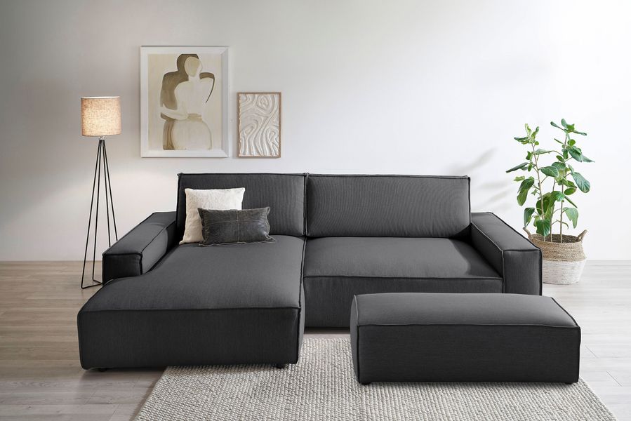 Home affaire Polsterecke "NEU: SHERWOOD XXL tief, L-Form mit Schlaffunktion günstig online kaufen