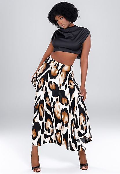 YC Fashion & Style Midirock High-Waist günstig online kaufen