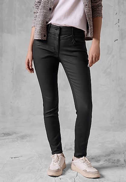 CECIL Lederimitathose Middle Waist günstig online kaufen