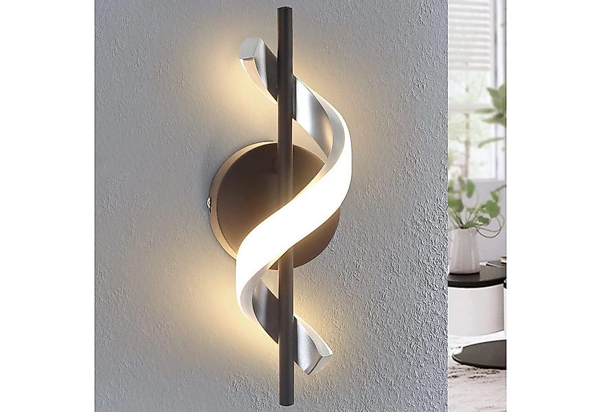 Nettlife LED Wandleuchte Wandleuchte 3000K wellenförmigen Design 7.6W, LED günstig online kaufen