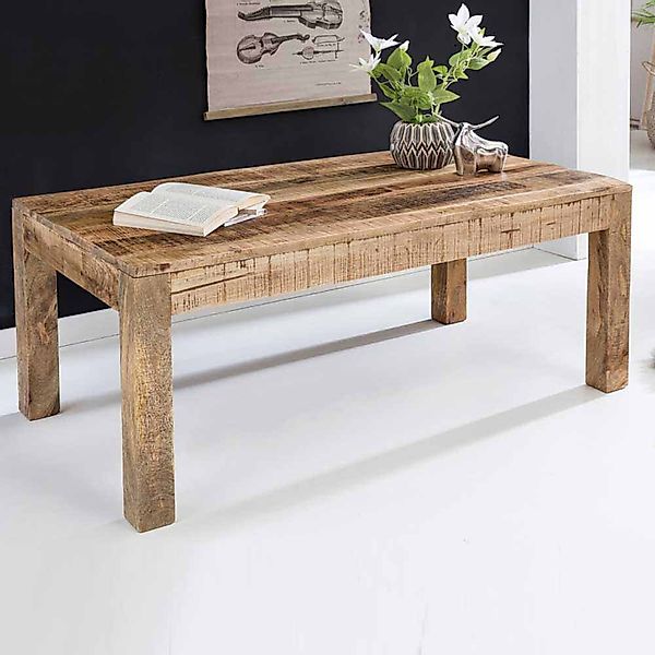 Couchtisch aus Mangobaum Massivholz Landhaus rustikal günstig online kaufen