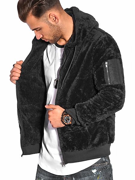 behype Sweatjacke "Teddy-Zip", aus weichem Teddyfleece günstig online kaufen