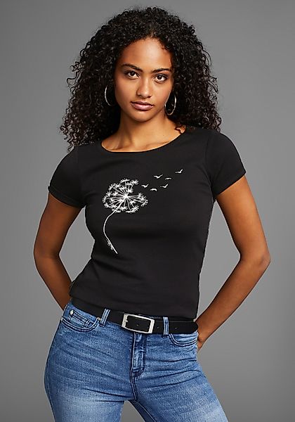 KangaROOS Kurzarmshirt Kurzarm, körpernahe Passform, bedrucktes günstig online kaufen